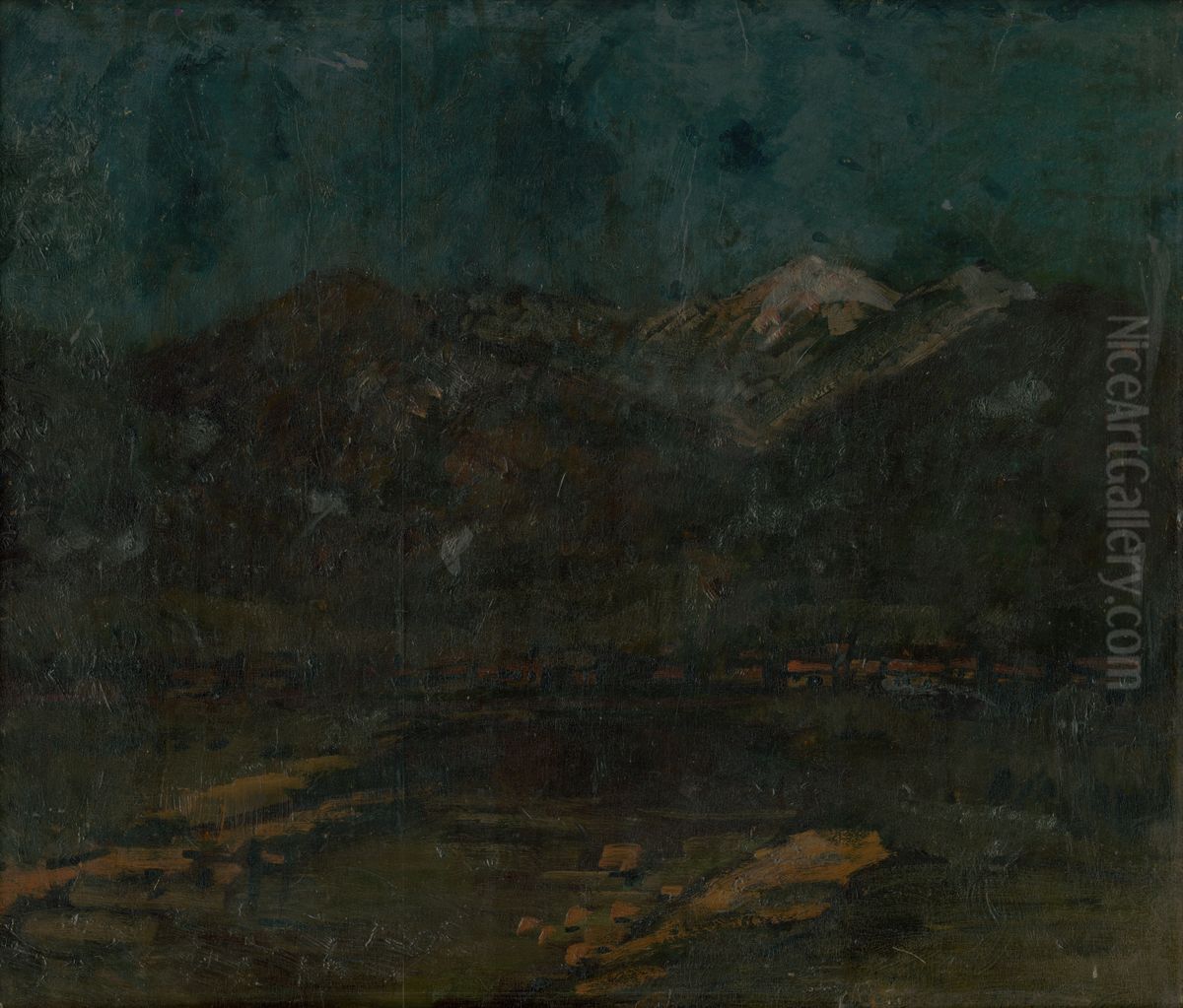 Pohlad na Vysoke Tatry Oil Painting by Nandor Katona