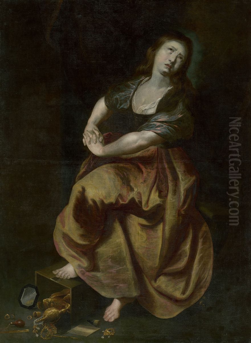 Penitent Mary Magdalene Oil Painting by (studio of) Rubens, Peter Paul