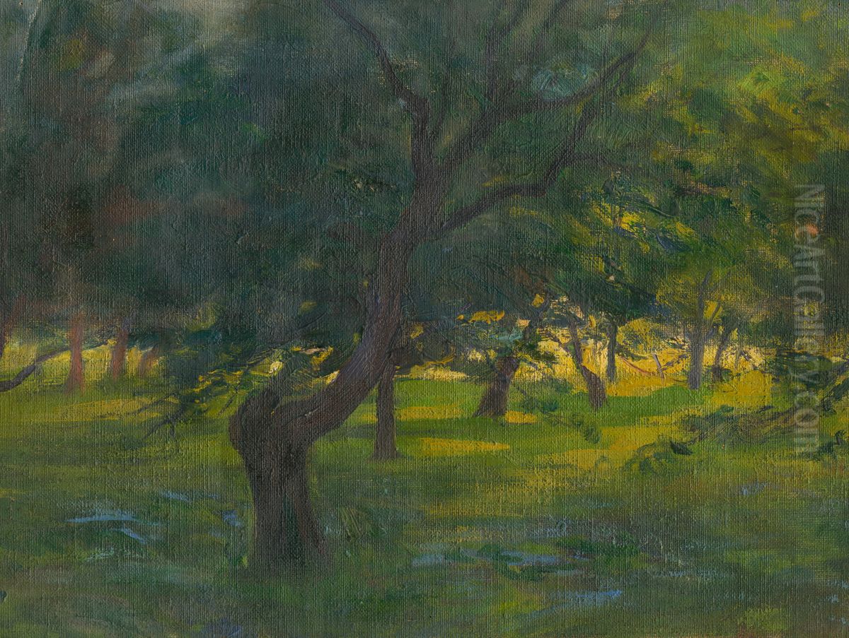 Krajina Oil Painting by Ludovit Pitthordt