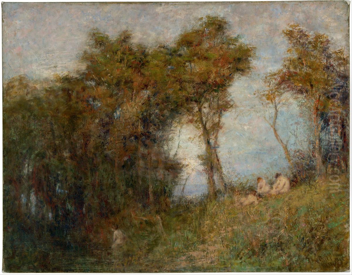 Afterglow (Summer evening) Oil Painting by Frederick McCubbin