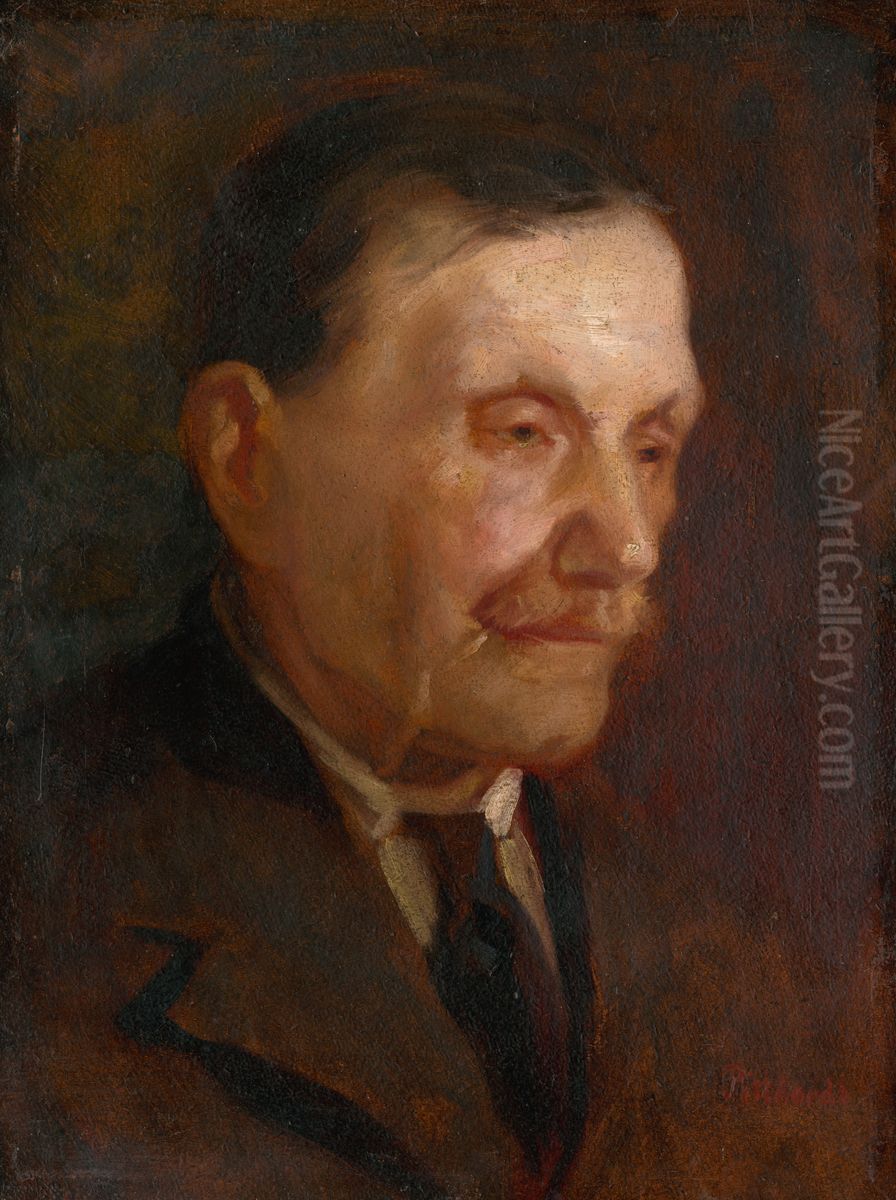 Hlava starca Oil Painting by Ludovit Pitthordt