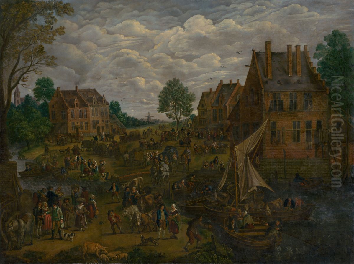 Holandsky jarmok Oil Painting by Jan Brughel
