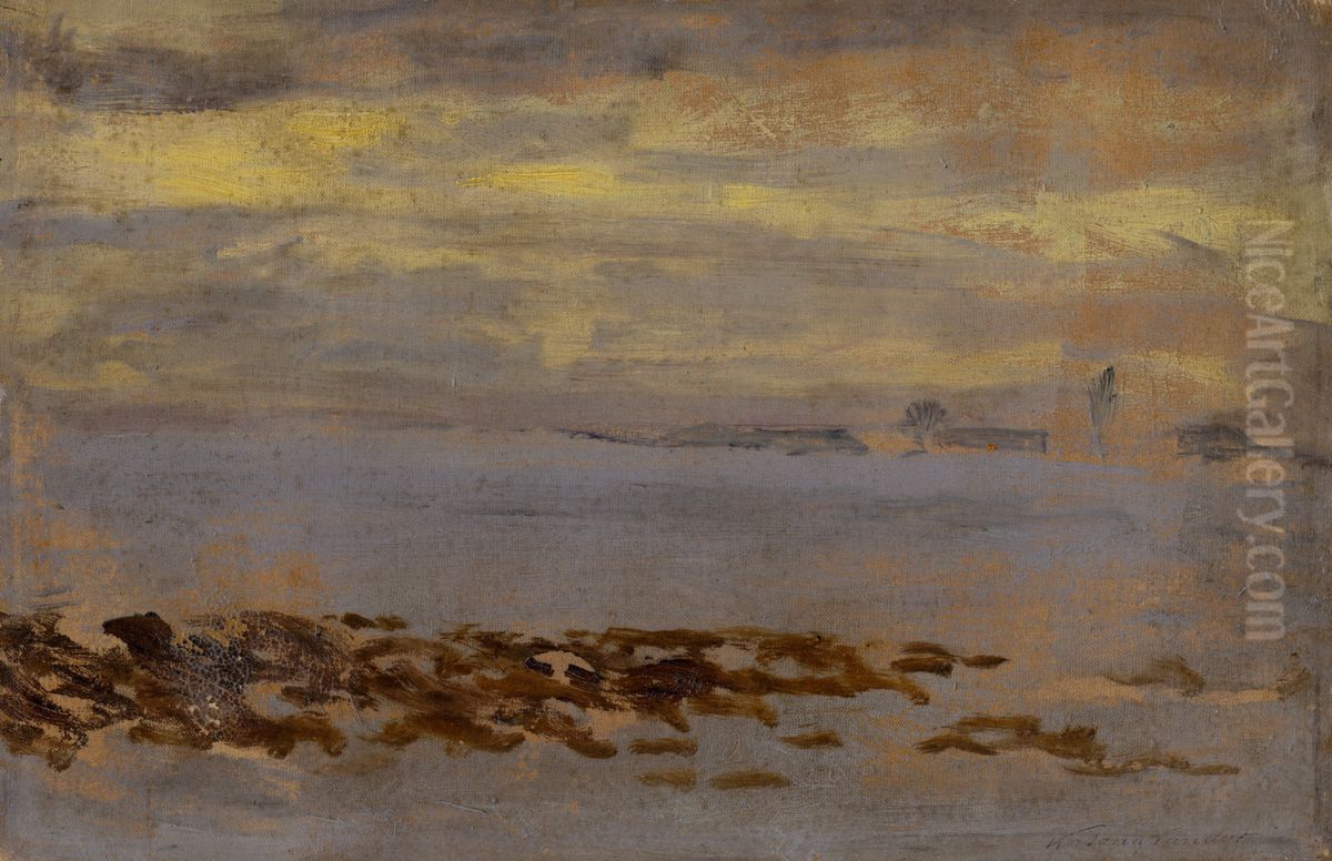 Dusk Oil Painting by Nandor Katona