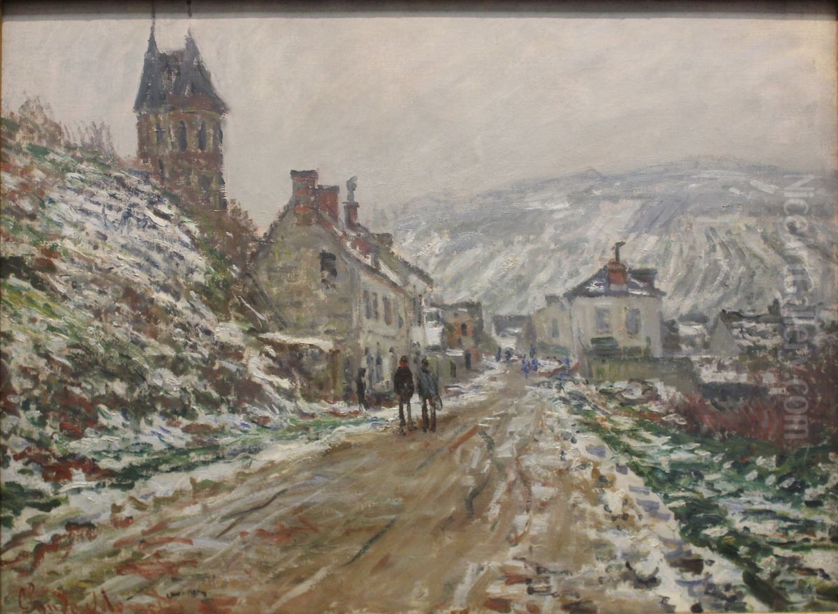 Bygata, Vetheuil. Oil Painting by Claude Oscar Monet