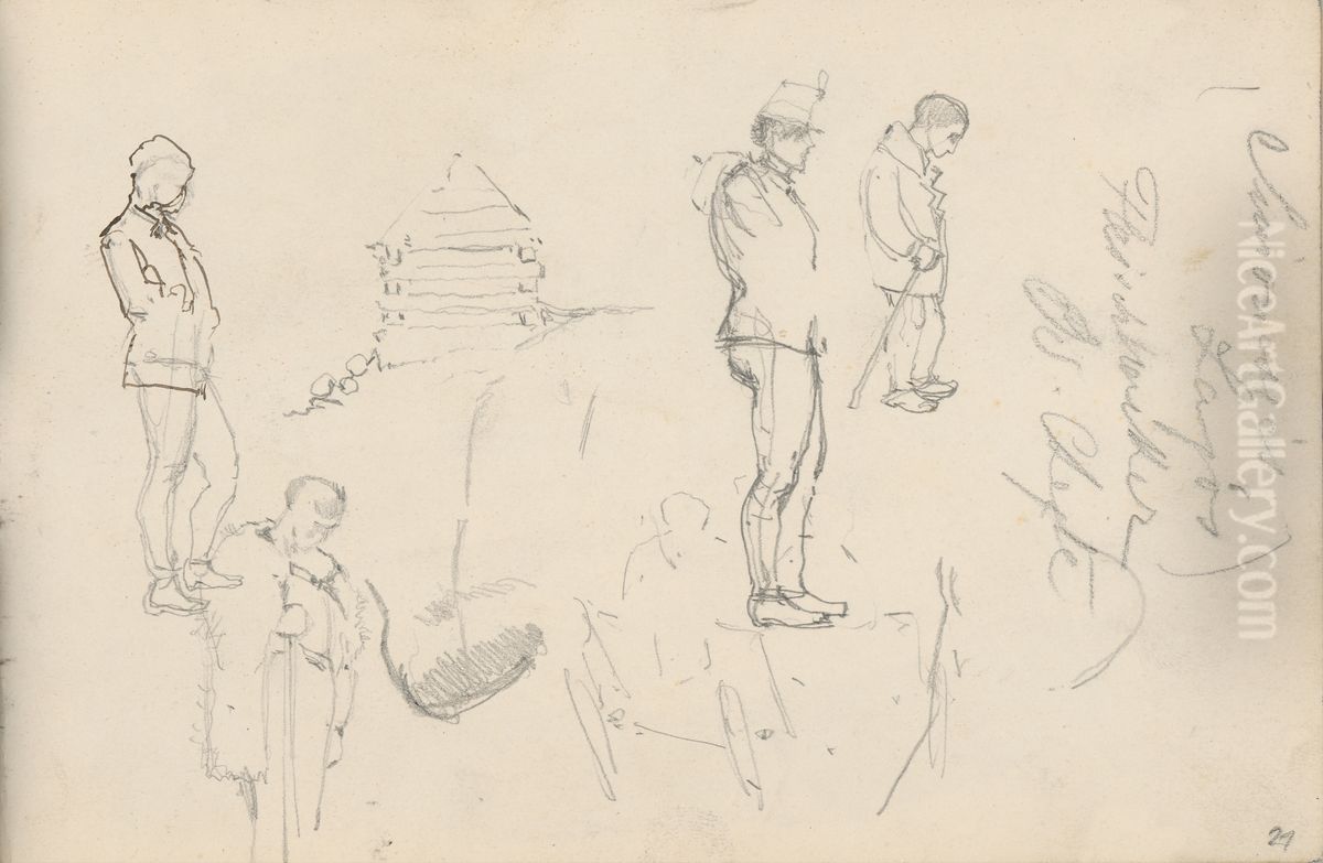 Studia zenskej ruky s prstenom Oil Painting by Laszlo Mednyanszky