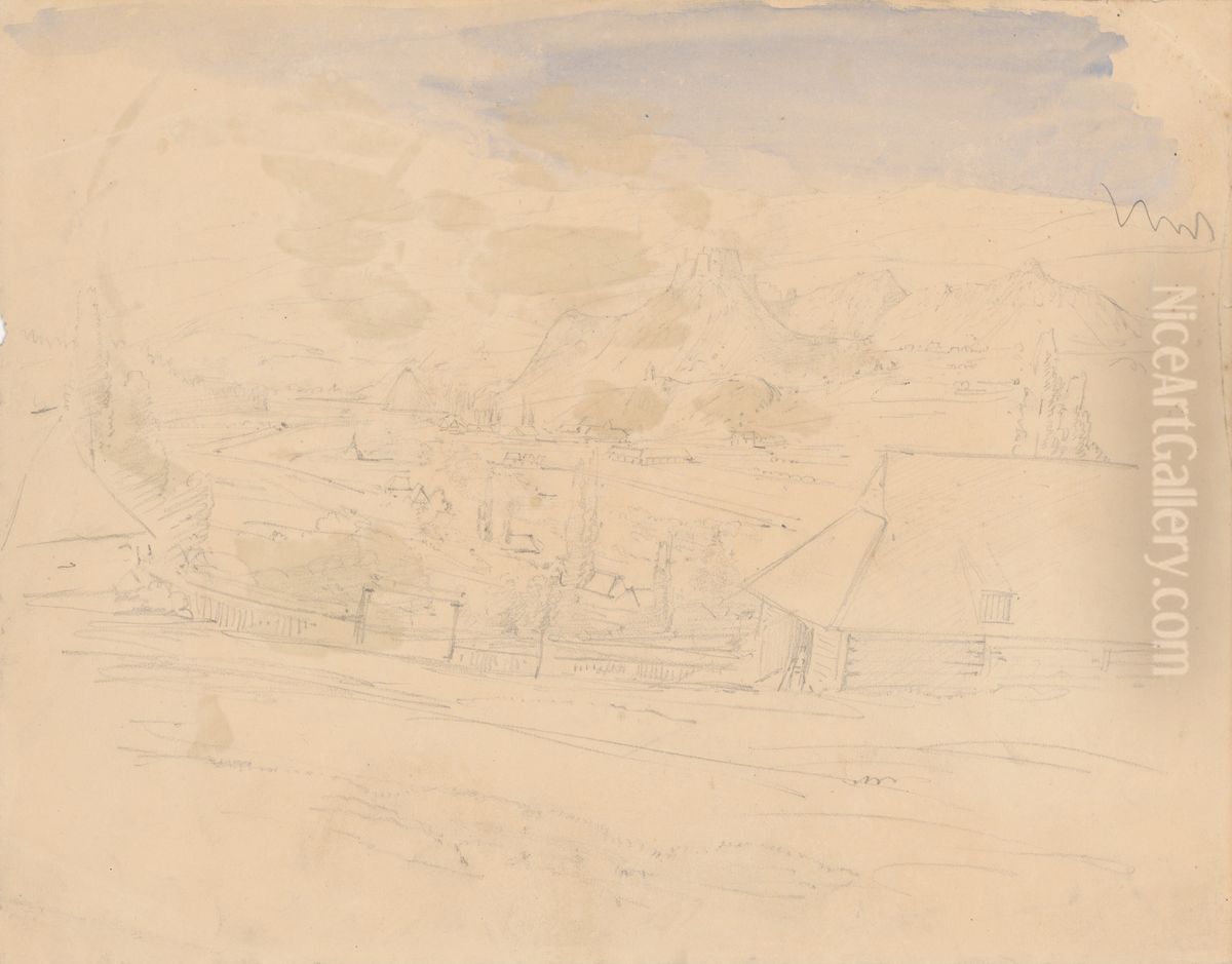 Krajina Oil Painting by Laszlo Mednyanszky