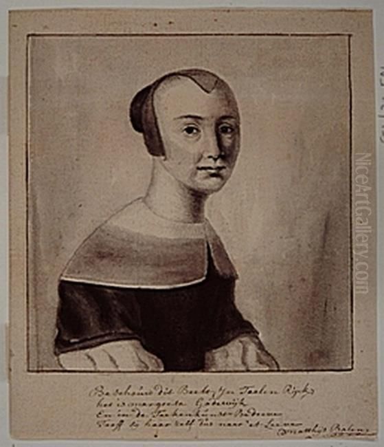 Self-portrait Oil Painting by Margaretha van Godewijk