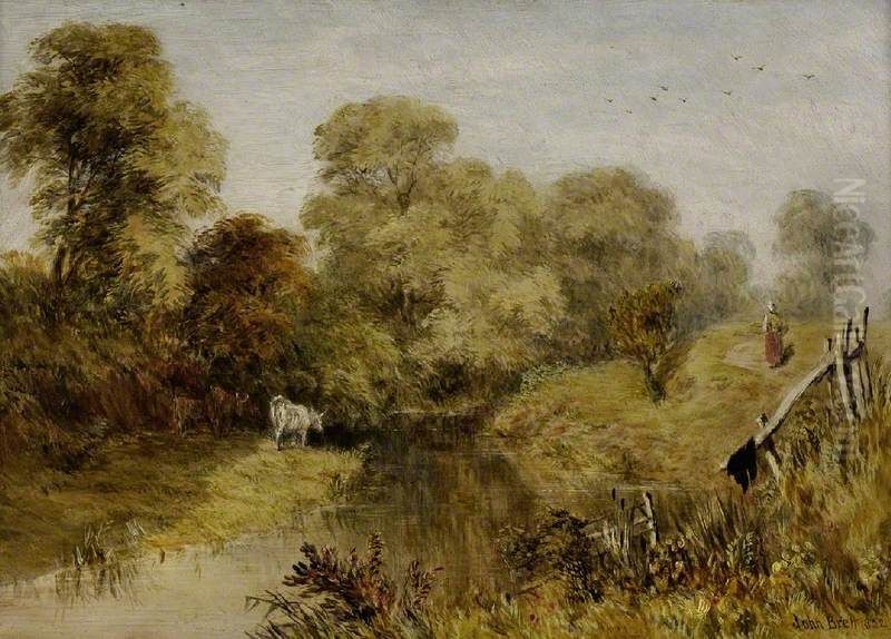 Landscape Oil Painting by John Brett