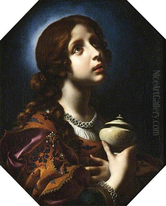 The Penitent Magdalene Oil Painting by Carlo Dolci