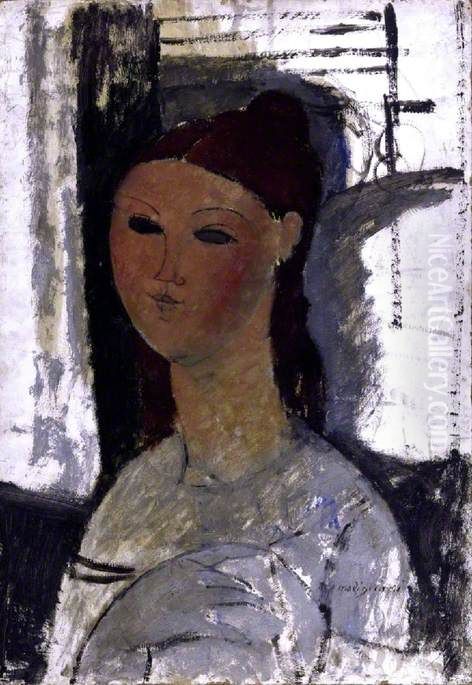 Portrait of a Young Woman, Seated Oil Painting by Amedeo Modigliani