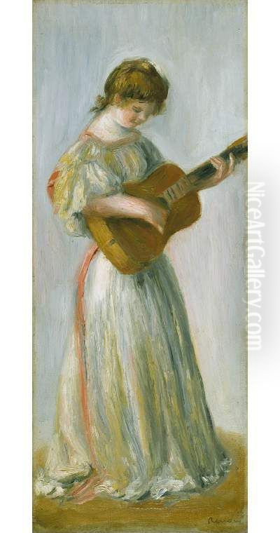 Music Oil Painting by Pierre Auguste Renoir