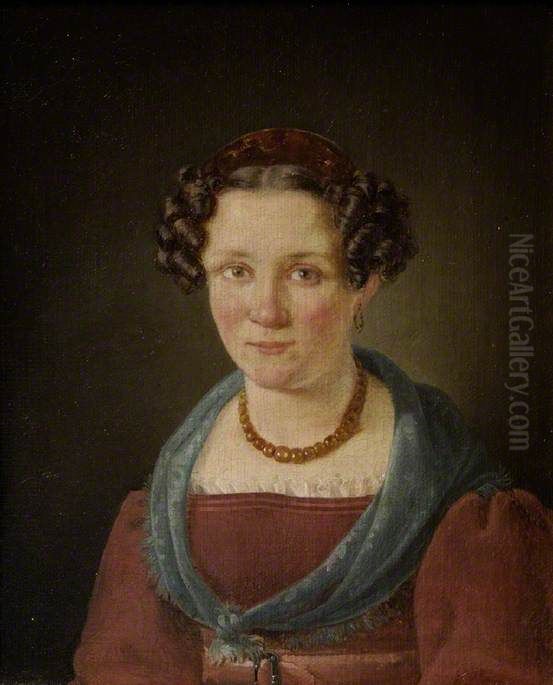 Portrait of a Woman Oil Painting by Wilhelm Bendz