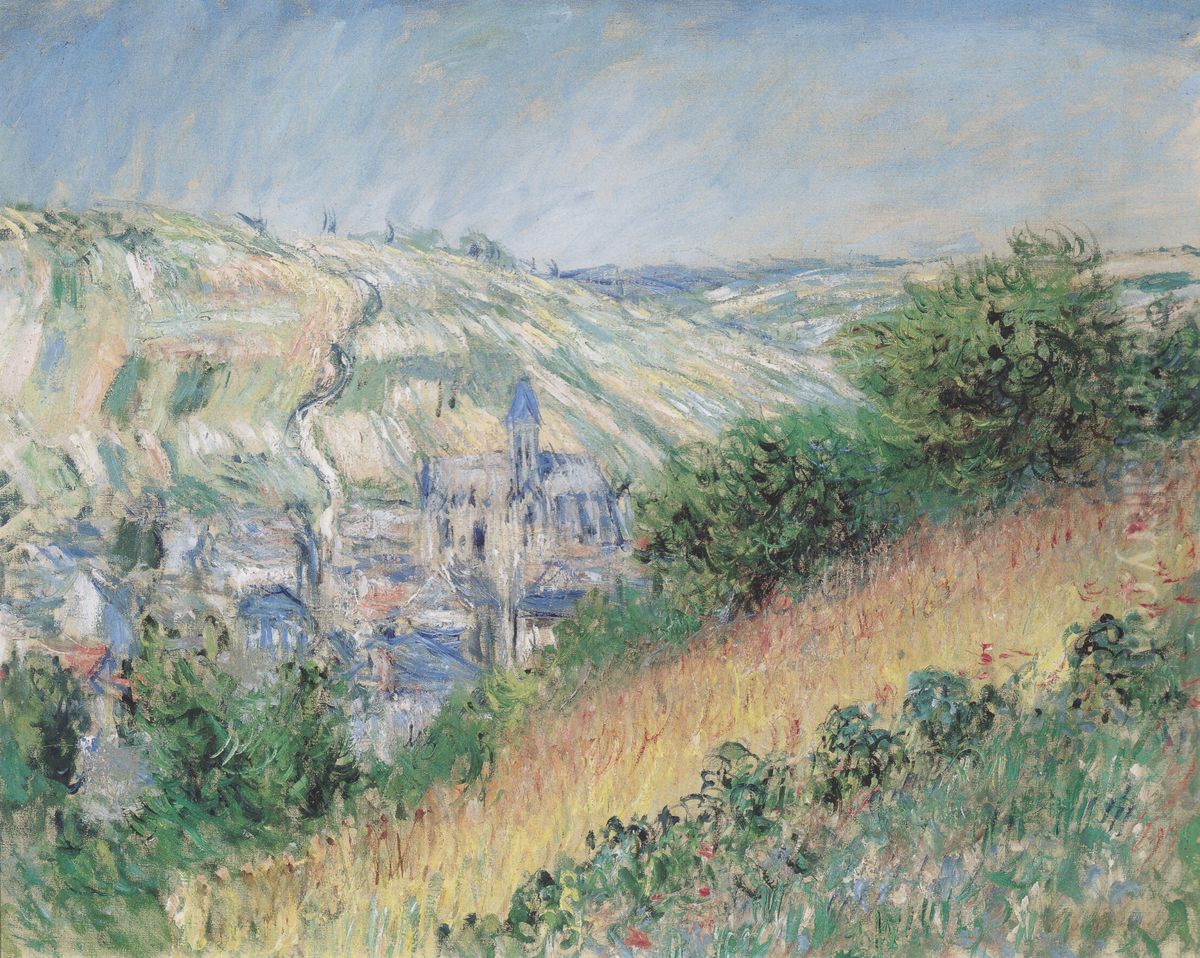 Blick auf Vetheuil Oil Painting by Claude Oscar Monet
