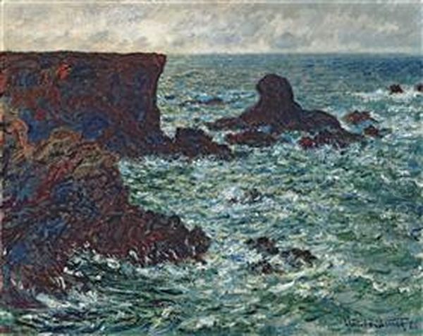 Rocks at Port Coton, the Lion Rock Oil Painting by Claude Oscar Monet