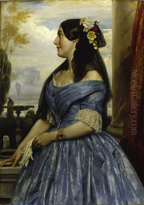 Miss Laing Oil Painting by Lord Frederick Leighton