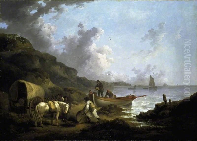 The Smugglers Oil Painting by George Morland