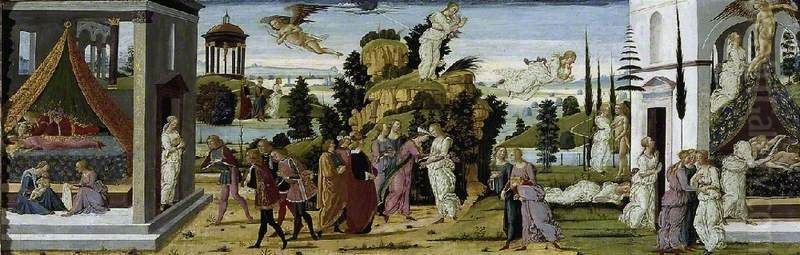 The Story of Cupid and Psyche Oil Painting by Jacopo da Sellaio