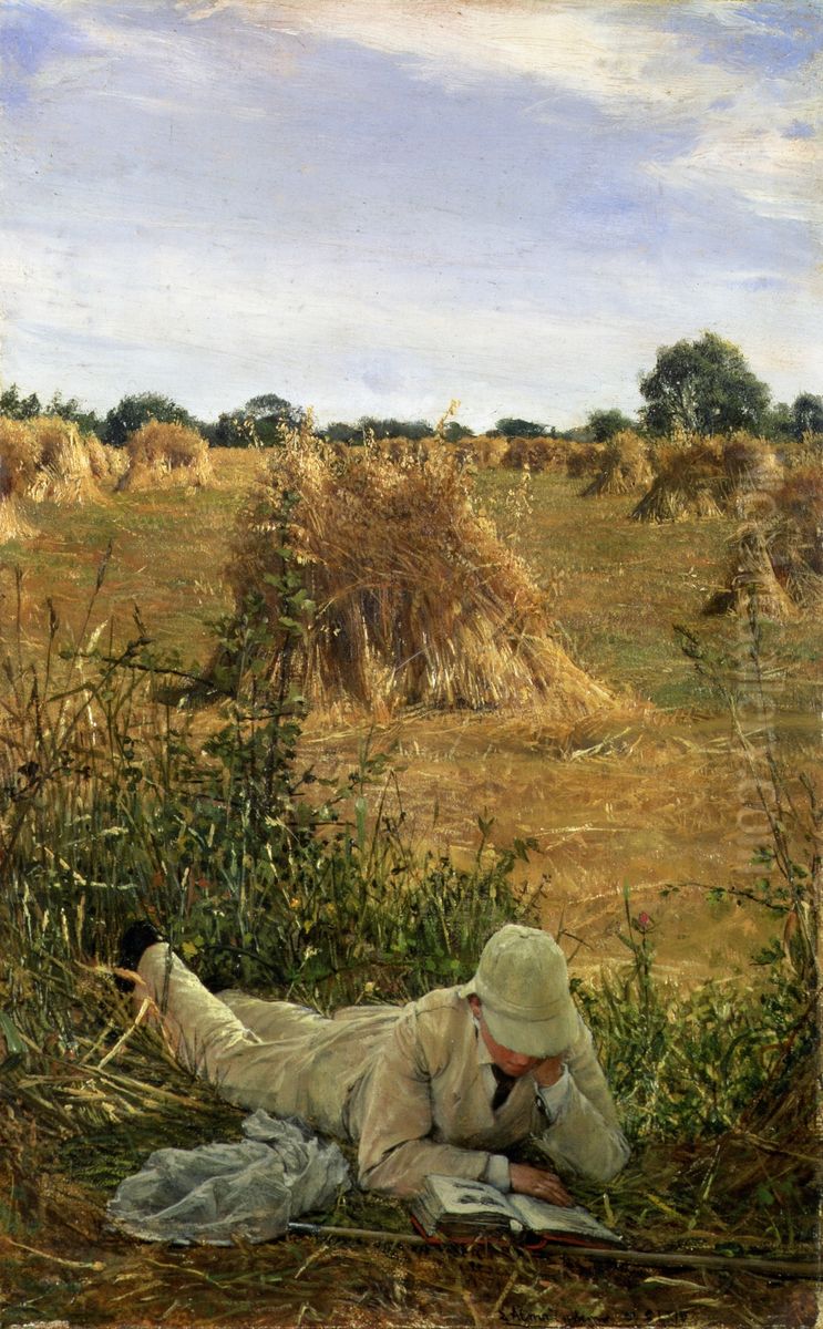 94 Degrees in the Shade Oil Painting by Lawrence Alma-Tadema