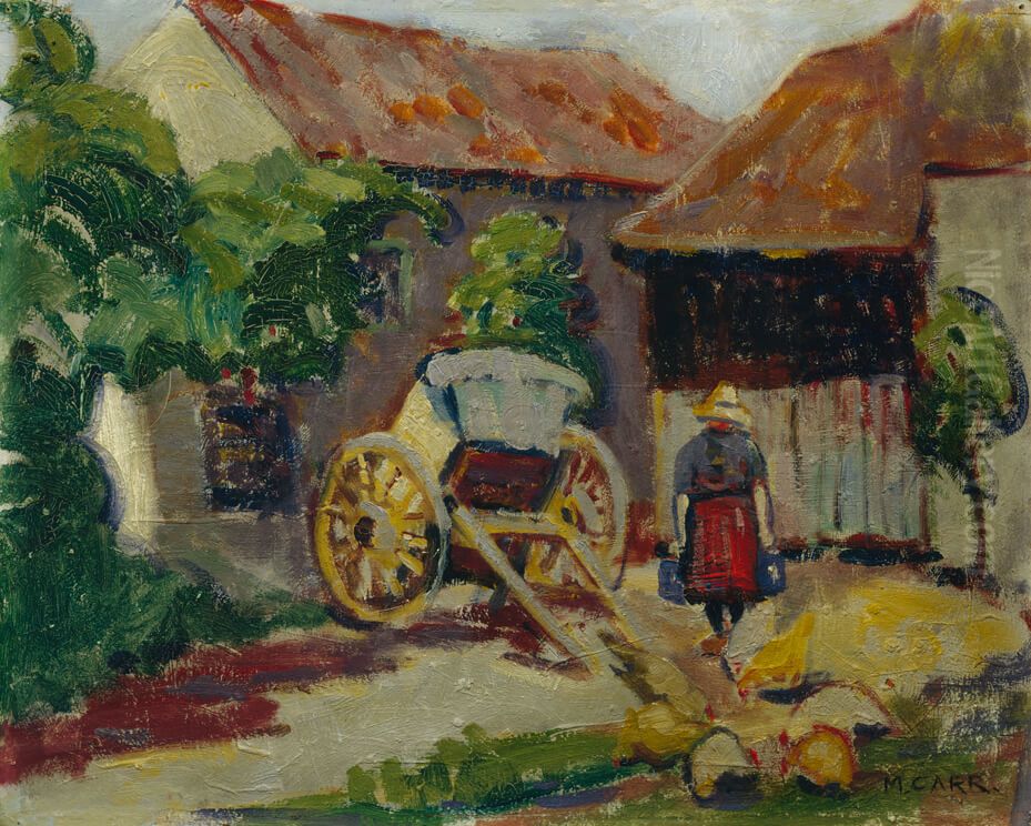 Trees in France Oil Painting by Emily M. Carr