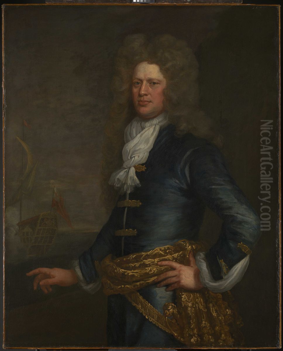Admiral Sir John Balchen, 1670-1744 Oil Painting by John Baptist Medina
