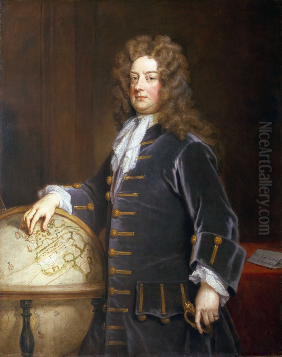 Admiral Edward Russell, 1652-1727, 1st Earl of Orford Oil Painting by Godfrey Kneller