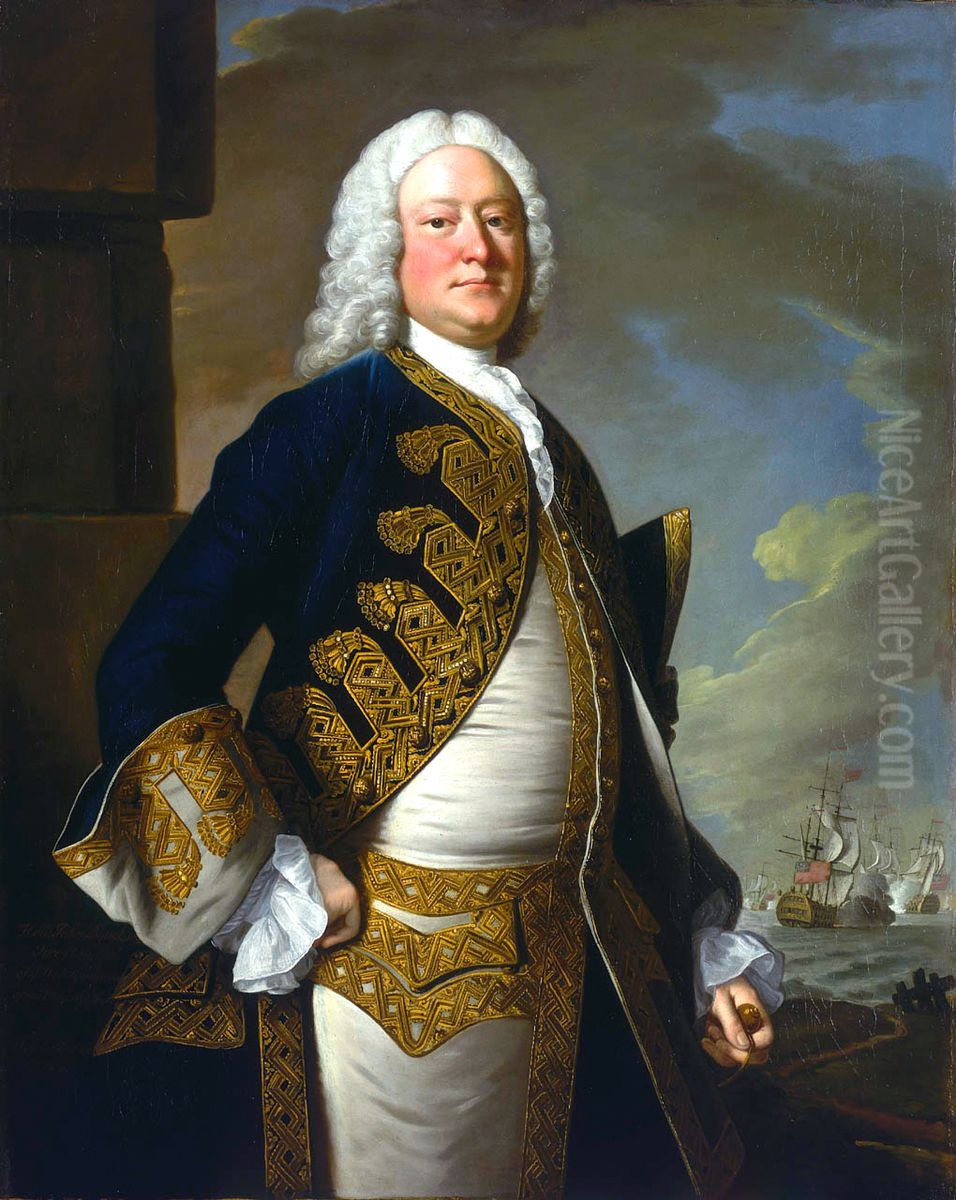 John Byng Oil Painting by Thomas Hudson