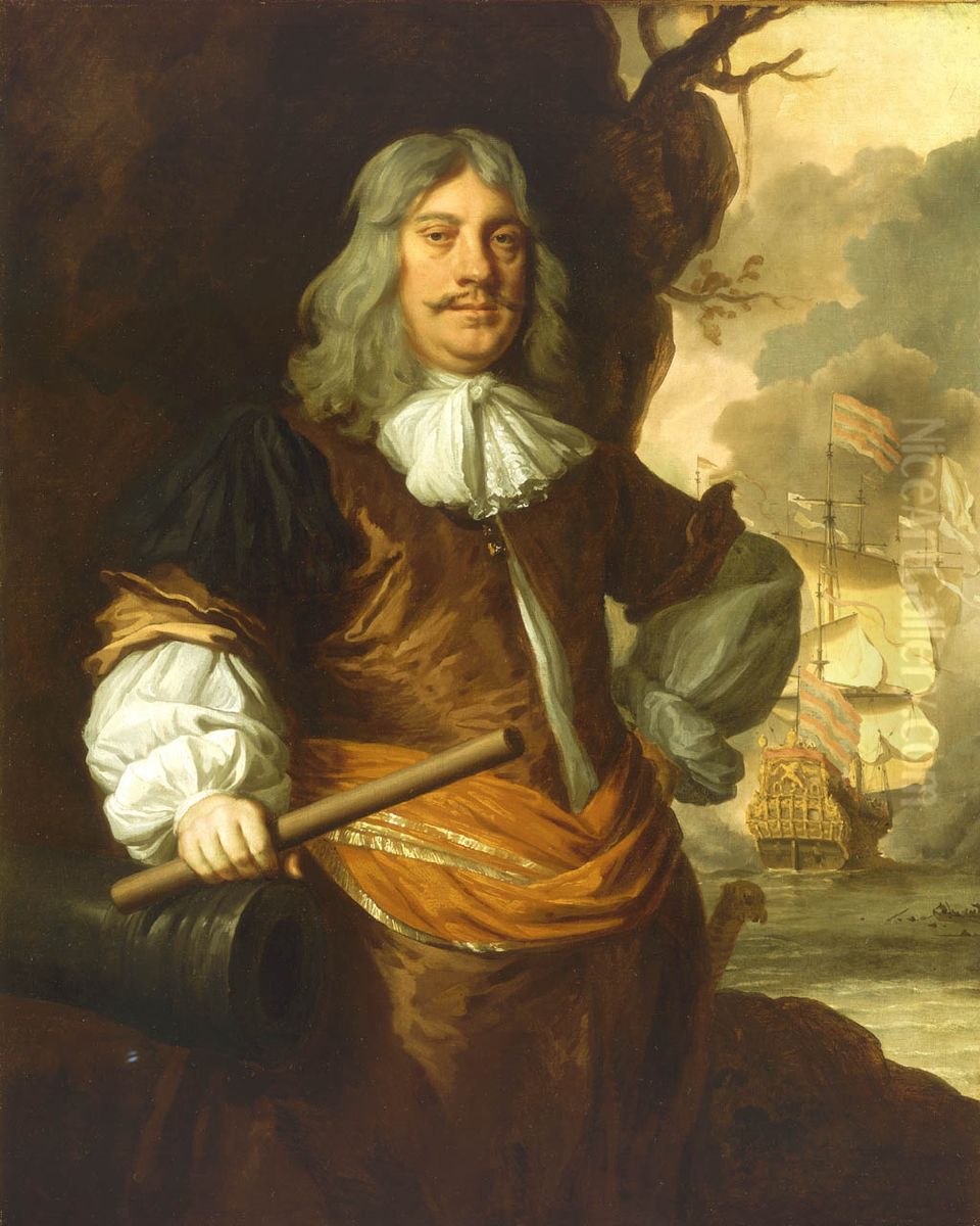 Cornelis Tromp, 1629-91 Oil Painting by Peter Lely