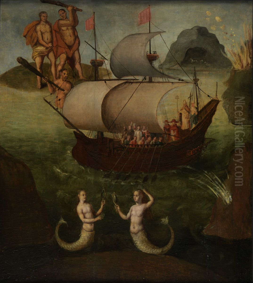 the Ship of State Oil Painting by Frans Francken I