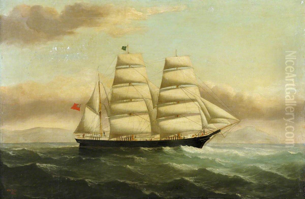 The barque 'Minnie Carvill' Oil Painting by William Howard Yorke