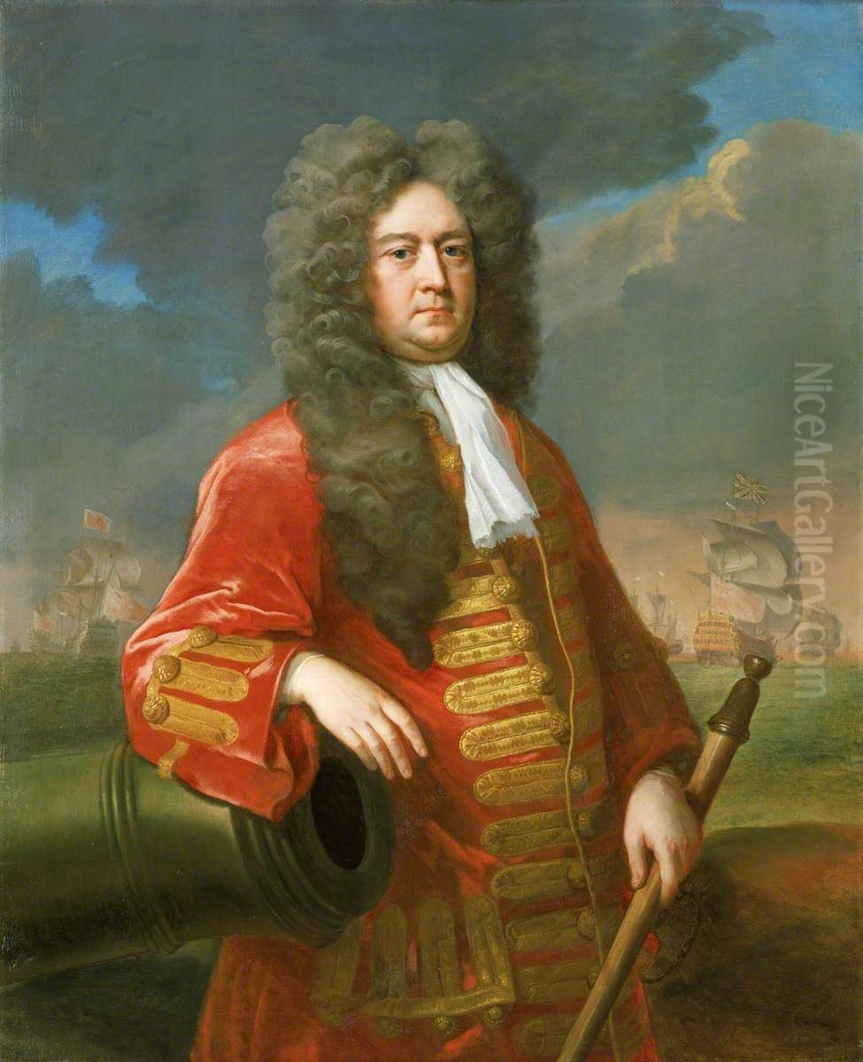 Admiral Sir George Rooke, c. 1650-1709 Oil Painting by Michael Dahl