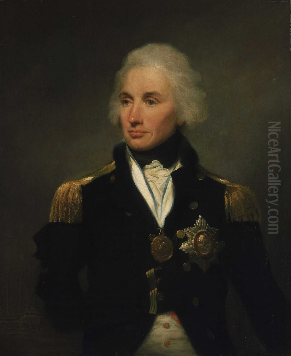 Vice-Admiral Horatio Nelson 1758-1805, 1st Viscount Nelson Oil Painting by Lemuel-Francis Abbott
