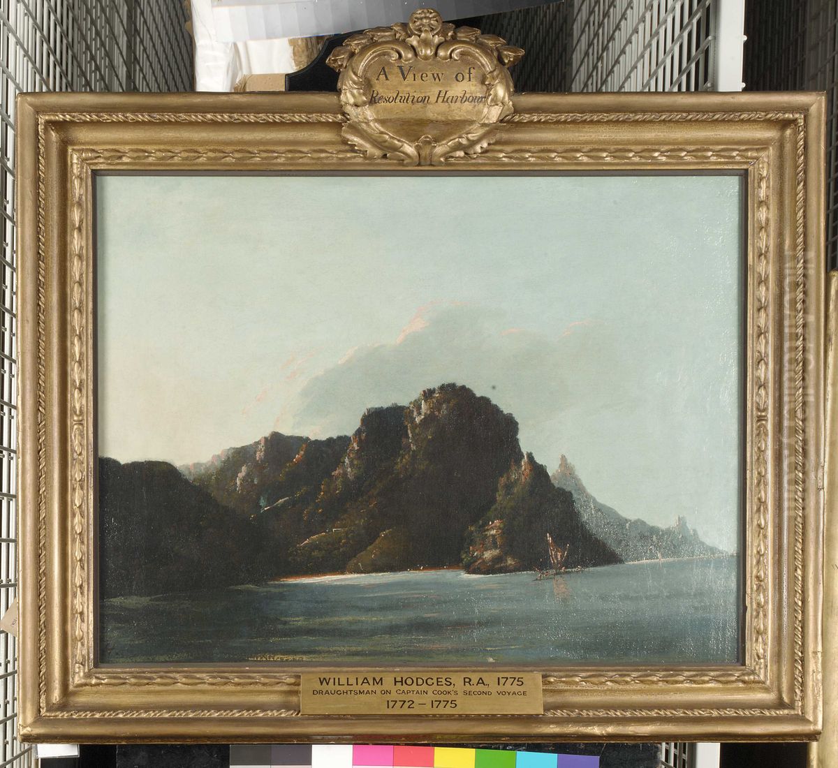 'View of Resolution [Vaitahu] Bay in the Marquesas' Oil Painting by William Hodges