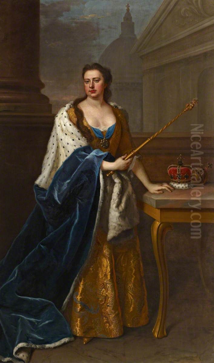 Queen Anne, 1665-1714 Oil Painting by Michael Dahl