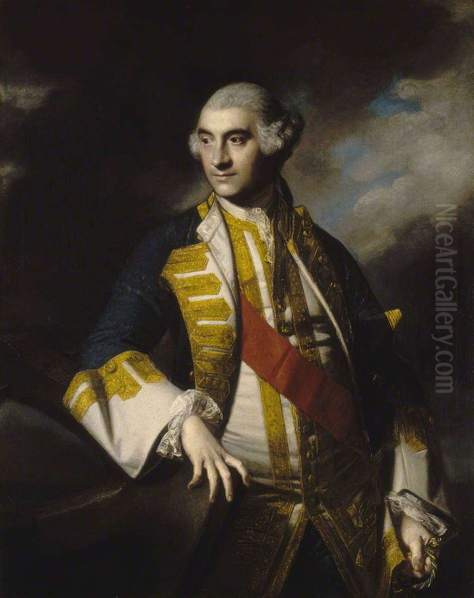 Admiral Sir Charles Saunders, circa 1713-75 Oil Painting by Of Sir Joshua Reynolds