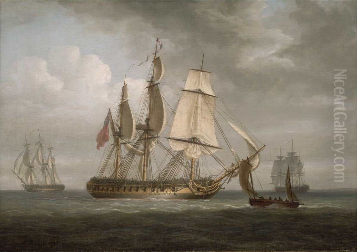The Frigate 'Triton' Oil Painting by Nicholas Pocock
