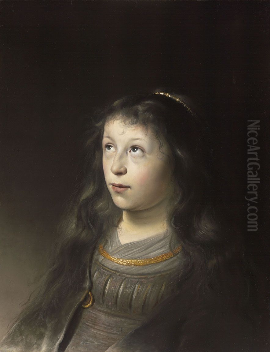 Portrat eines Madchens Oil Painting by Jan Lievens