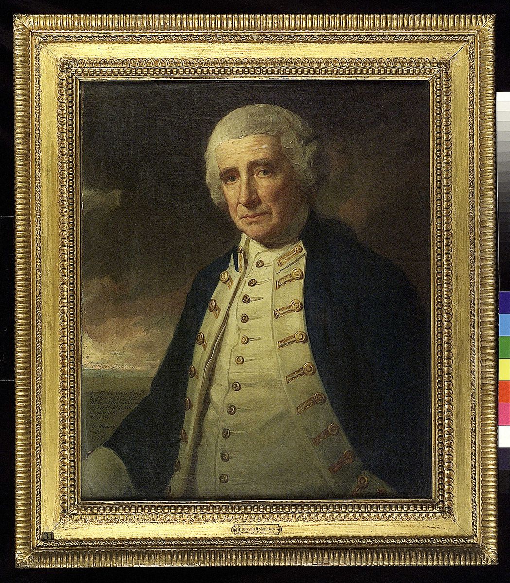 Admiral John Forbes, 1714-96 Oil Painting by George Romney