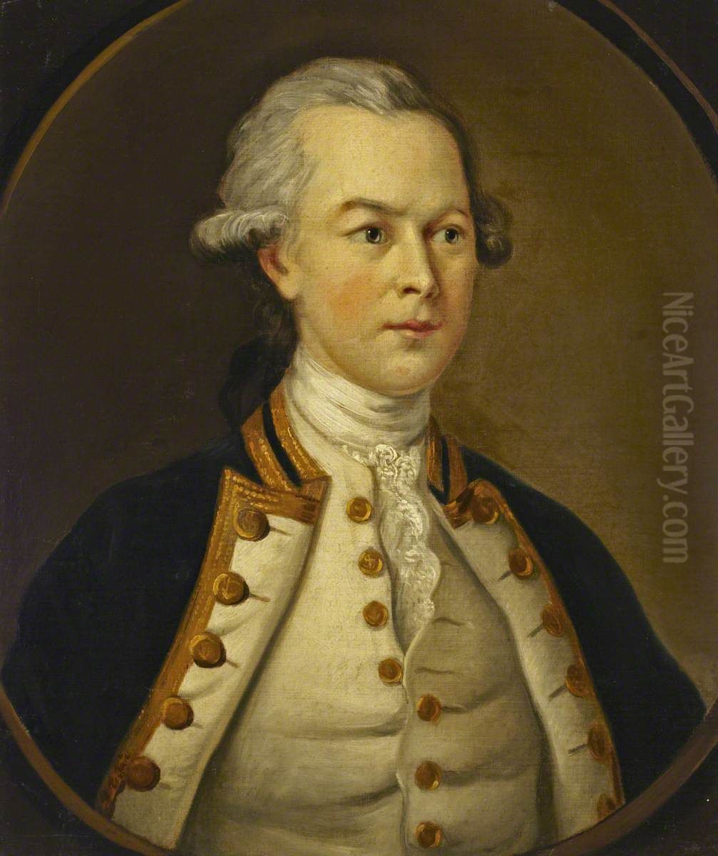 Captain Michael Clements, c. 1735-c. 1797 Oil Painting by Nathaniel Hone