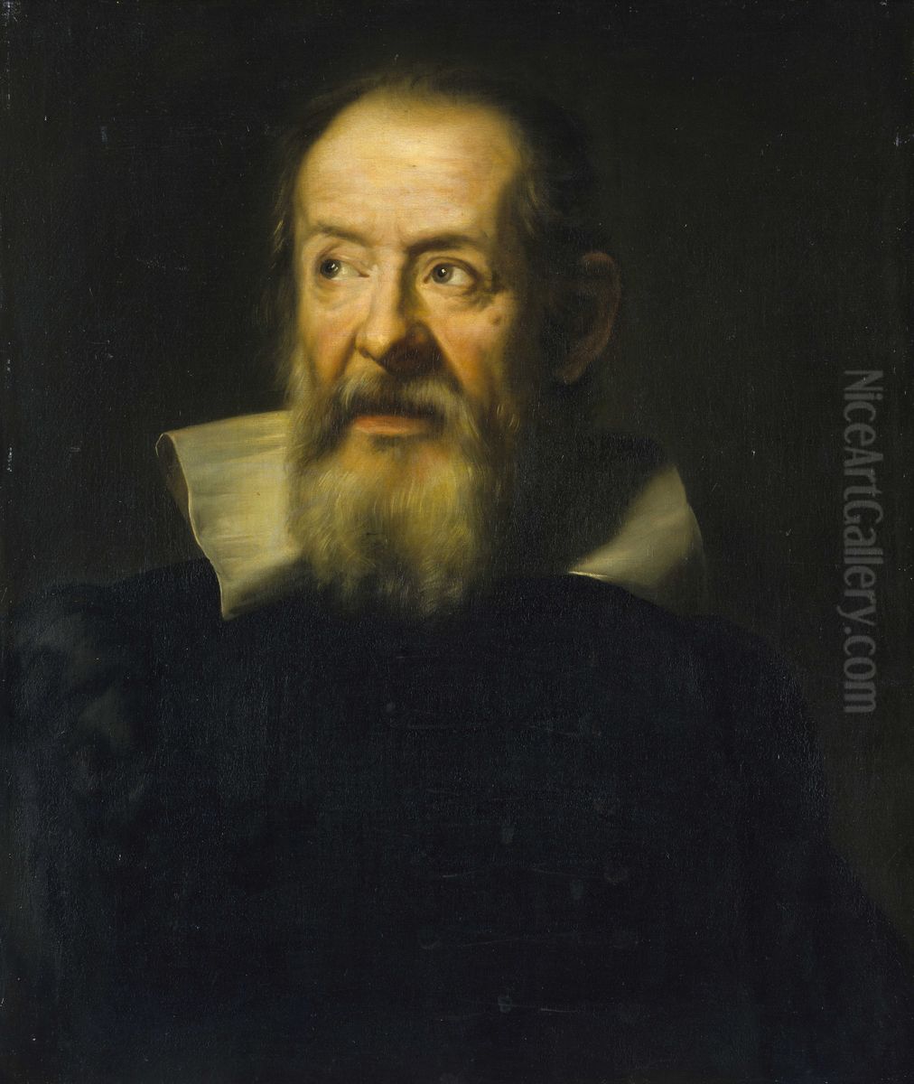 Galileo Galilei, 1564-1642 Oil Painting by Niccolo Cecconi