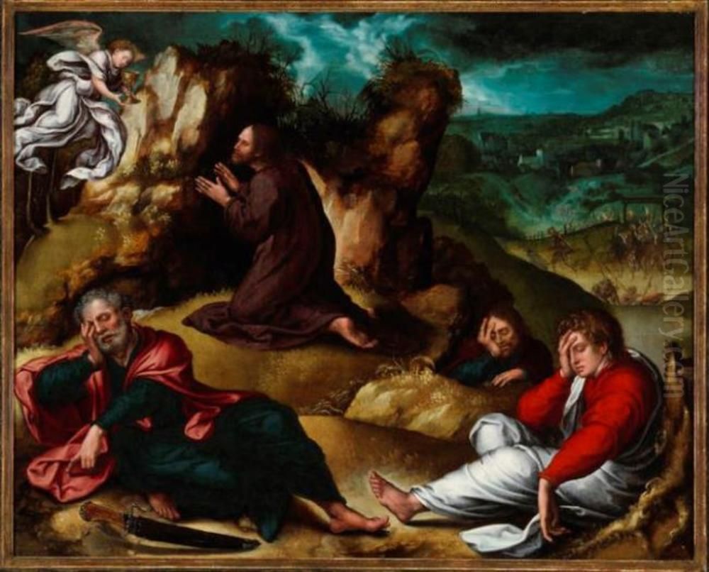 Agony in the Garden Oil Painting by Orley, Bernard van