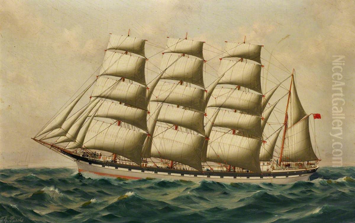 The barque 'Earl of Dunmore' Oil Painting by Thomas G. Purvis