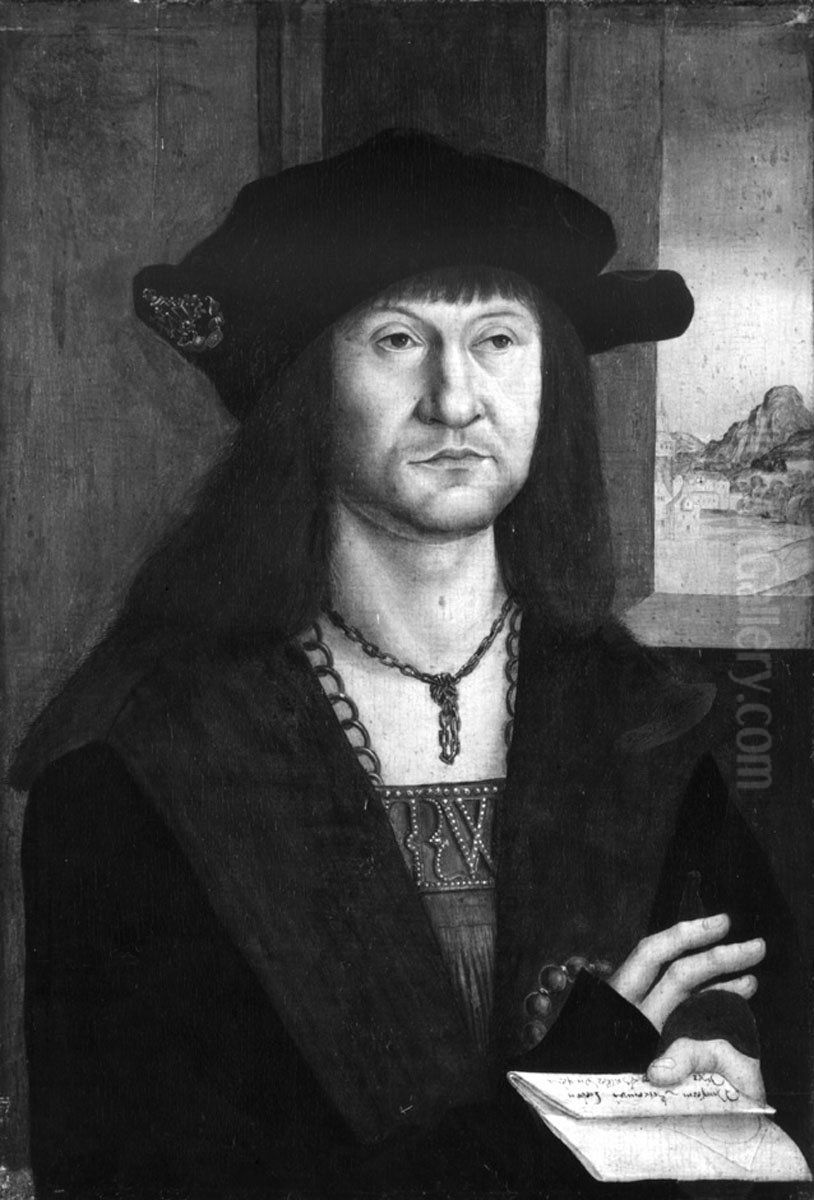 Portrait of Hieronymus Haller Oil Painting by Bernhard Strigel