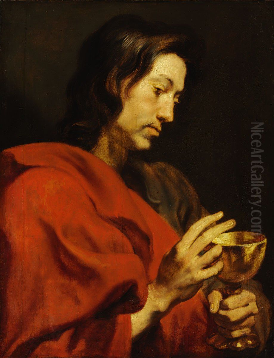 St. John the Evangelist Oil Painting by Sir Anthony Van Dyck