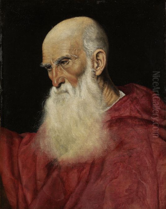 Portrait of a Cardinal Oil Painting by Jacopo Bassano