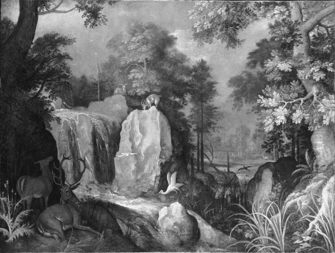 Rocky Landscape Oil Painting by Roelant Savery