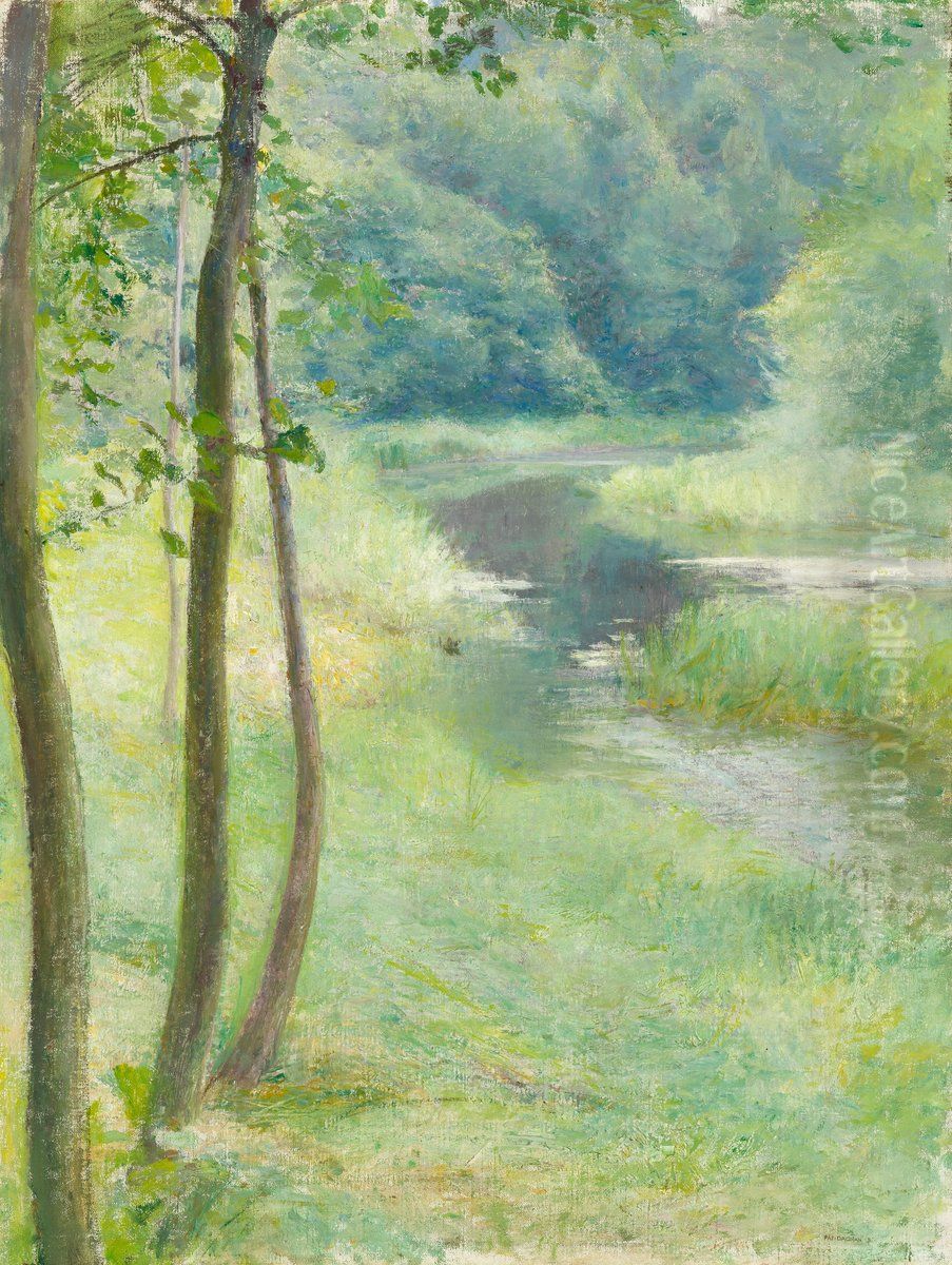 Landscape with trees Oil Painting by Pascal Dagnan-Bouveret