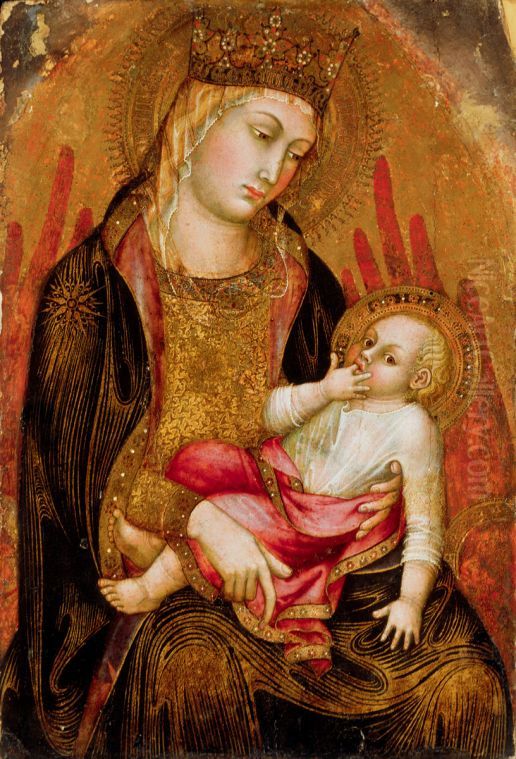 Vierge et Enfant Oil Painting by Taddeo Di Bartolo