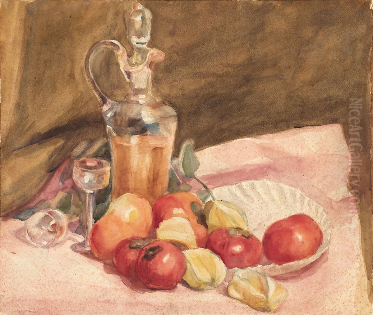 Still life Oil Painting by Rodolfo Amoedo