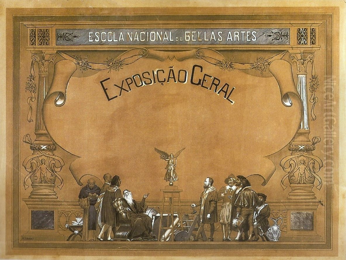 Design for a diploma - General Exhibition of the National School of Fine Arts Oil Painting by Rodolfo Amoedo