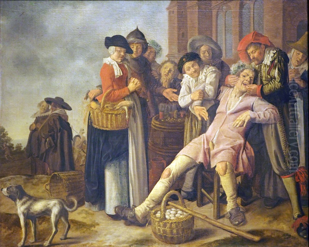The Dentist Oil Painting by Jan Miense Molenaer